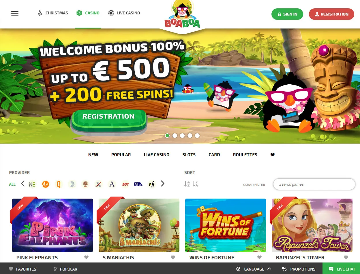 BoaBoa Casino | Bitcoin slots