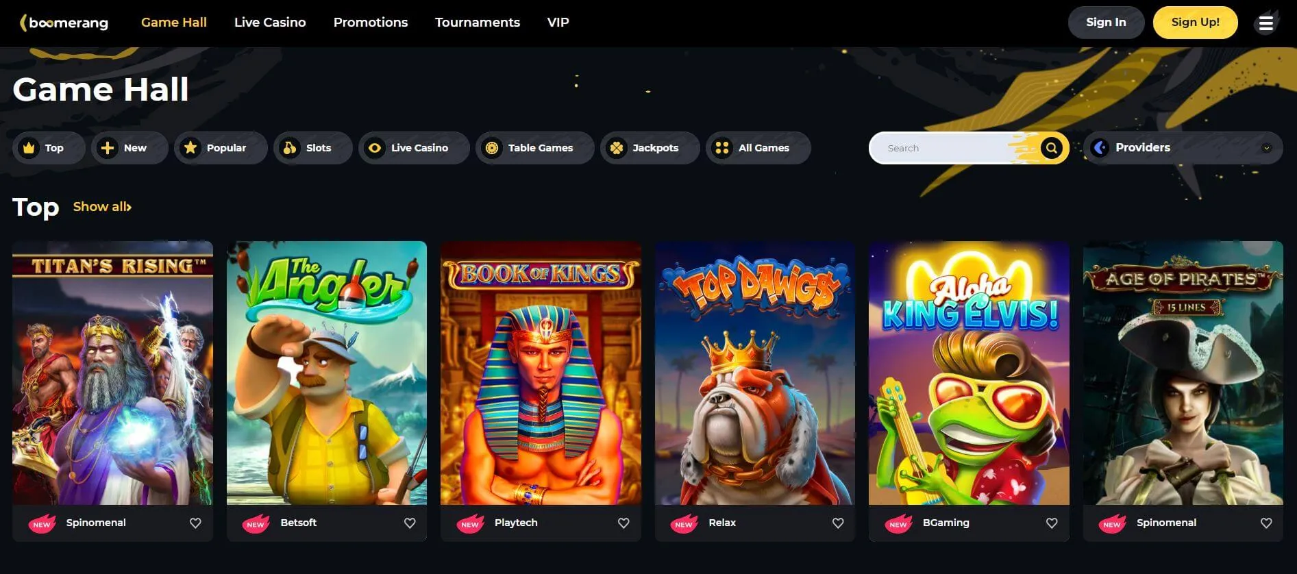 boomerang casino game