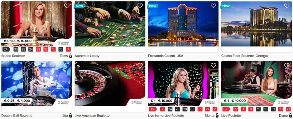 casinoeuro live games